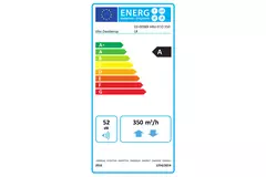Itho Daalderop sistema di ventilazione meccanica con recupero di calore HRU 350 ECO unità LR RFT montaggio in basso 350 m3/h - spina europea