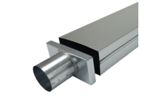 Coperchio 220x80 mm con raccordo diametro 80 mm per canna fumaria