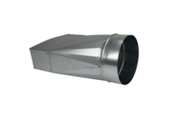 Adattatore da 220x80 mm a 160 mm di diametro per il passaggio dei condotti