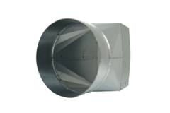 Adattatore da 220x80 mm a 160 mm di diametro per il passaggio dei condotti