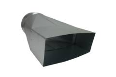 Adattatore da 220x80 mm a 160 mm di diametro per il passaggio dei condotti