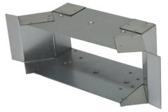 Attacco laterale 220x80 mm per canna fumaria