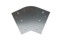 Curva 45 gradi 220x80 mm orizzontale per canalizzazione