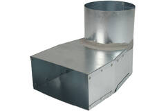 Angolo di ardesia 220x80 mm a diametro 125 mm per canalizzazione