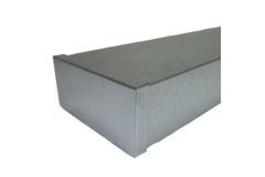 Coperchio 300x80 per tubo rettangolare zincato