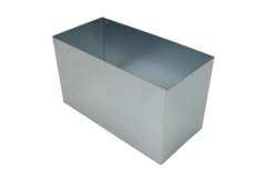 Connettore 300x80 per tubo rettangolare zincato