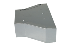 Riduttore 300 x 80 mm a 220 x 80 per tubo rettangolare zincato