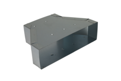 Riduttore 300 x 80 mm a 220 x 80 per tubo rettangolare zincato