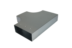 Raccordo a T 90 gradi 220x80 mm - 220x80 mm per canalizzazione