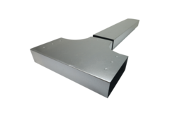Raccordo a T 90 gradi 220x80 mm - 220x80 mm per canalizzazione