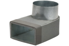 Gomito Thermoduct 170 mm x 80 mm a diametro 160 mm per canalizzazione