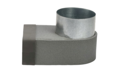 Gomito Thermoduct 170 mm x 80 mm a diametro 160 mm per canalizzazione