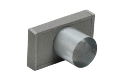 Coperchio per termodotto 170x80 con attacco diametro 80 mm per canalizzazione