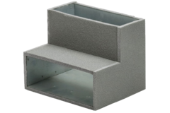 Termodotto a gomito 90 gradi 220x80 mm verticale