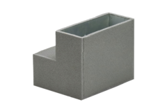 Termodotto a gomito 90 gradi 220x80 mm verticale