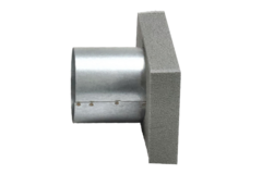 Terminale del termodotto 220x80 mm con diametro del raccordo 80 mm
