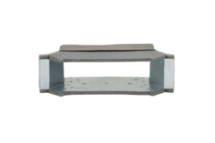 Raccordo laterale del termodotto 220x80 mm per condotti rettangolari