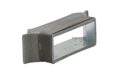 Raccordo laterale del termodotto 220x80 mm per condotti rettangolari