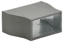 Riduzione del termodotto da 300x80 mm a 220x80 mm