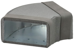 Termodotto a gomito 45 gradi 300x80 mm orizzontale