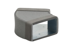 Termodotto a gomito 45 gradi 300x80 mm orizzontale