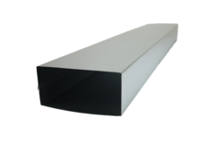 Canale gettato in fusione zincato 220x80 mm per lunghezza 1500 mm