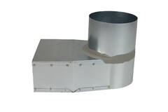 Tubo angolare 220x80 mm con diametro 160 mm per canalizzazione