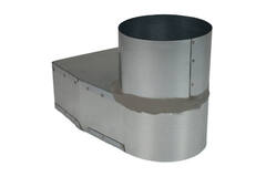 Tubo angolare 220x80 mm con diametro 160 mm per canalizzazione