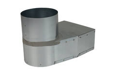 Tubo angolare 220x80 mm con diametro 160 mm per canalizzazione