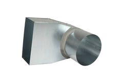 Tubo angolare 220x80 mm con diametro 160 mm per canalizzazione