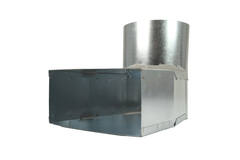 Tubo angolare 220x80 mm con diametro 160 mm per canalizzazione