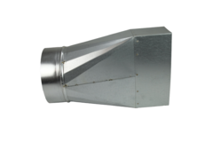Adattatore 220x80 mm a diametro 150 mm per canalizzazione