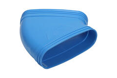 Wavin Ventiza Curva 45 gradi PVC ovale 235x80 mm orizzontale M/M