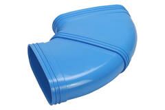 Wavin Ventiza Curva 90 gradi PVC ovale 235x80 mm orizzontale M/M