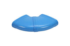 Wavin Ventiza Curva 90 gradi PVC ovale 235x80 mm orizzontale M/M