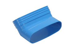 Wavin Ventiza Curva 45 gradi PVC ovale 235x80 mm verticale M/S