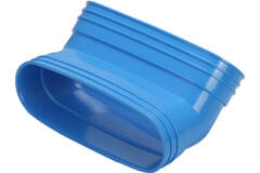 Wavin Ventiza Curva 45 gradi PVC ovale 195x80 mm verticale M/M