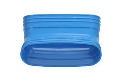 Wavin Ventiza Curva 45 gradi PVC ovale 195x80 mm verticale M/M