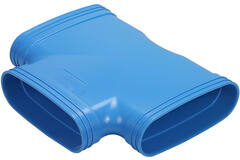 Wavin Ventiza Raccordo a T 90 gradi PVC ovale 195x80 mm M/M/M