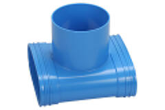 Wavin Ventiza Ramo T in PVC ovale 195x80x100 per diametro 125 mm M/M/M
