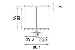 Wavin Ventiza Giunto a colla PVC ovale 195x80 mm M/M
