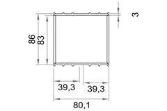 Wavin Ventiza Giunto collante PVC ovale 195x80 mm M/M