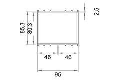 Wavin Ventiza Giunto in PVC ovale 235x80 mm M/M