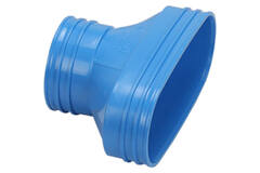 Wavin Ventiza Transizione PVC ovale 195x80 mm a 80 mm M/M