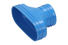 Wavin Ventiza Transizione PVC ovale 195x80 mm a 80 mm M/M