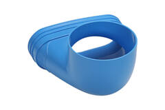Wavin Ventiza Estremità 90 gradi PVC ovale 195x80x100 mm per diametro 125 mm M/M