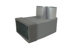 Termodotto lepe angolare singolo simmetrico 220x80 mm a diametro 150 mm