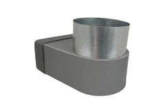 Termodotto lepe angolare singolo simmetrico 220x80 mm a diametro 150 mm