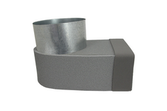 Termodotto lepe angolare singolo simmetrico 220x80 mm a diametro 150 mm