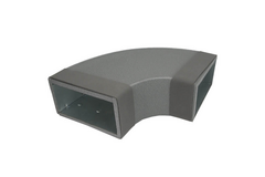 Termodotto a curva di 90 gradi 300x80 mm orizzontale